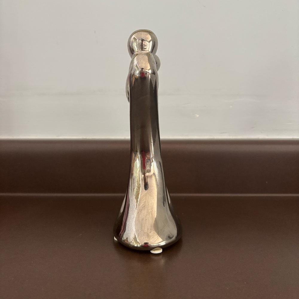 Elegant Silver Embrace Sculpture - Picture 2 of 6